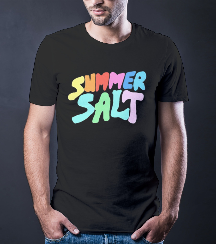 Summer Salt Colorful Rainbow Typography T-Shirt