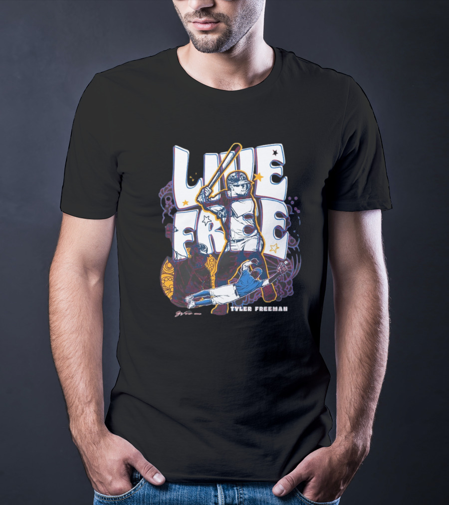 Tyler Freeman Live Free Cleveland Guardians Player T-Shirt