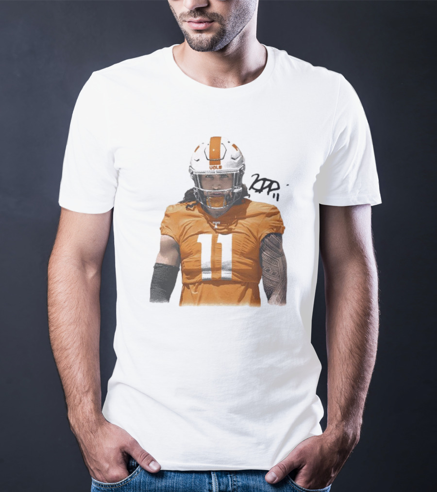 Keenan Pili Tennessee Vols NCAA Football Number 11 T-Shirt