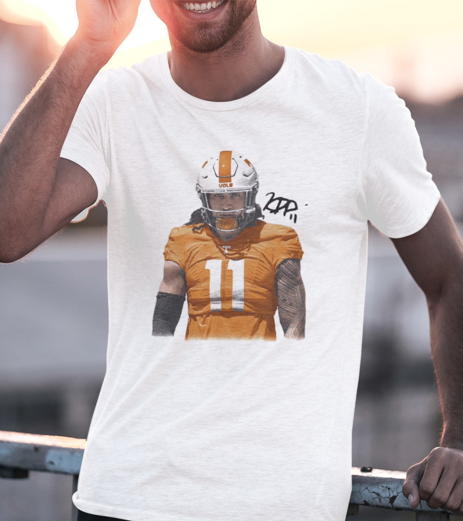 Keenan Pili Tennessee Vols NCAA Football Number 11 T-Shirt