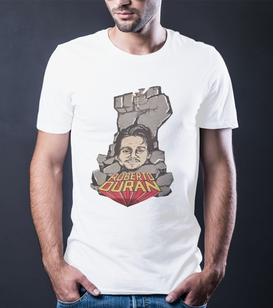 Roberto Duran Fist Breaking Through Vintage Boxing T-Shirt