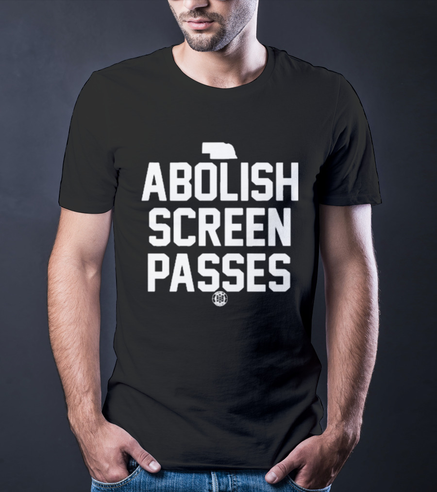 Bbbprinting Nebraska Abolish Screen Passes Football T-Shirt