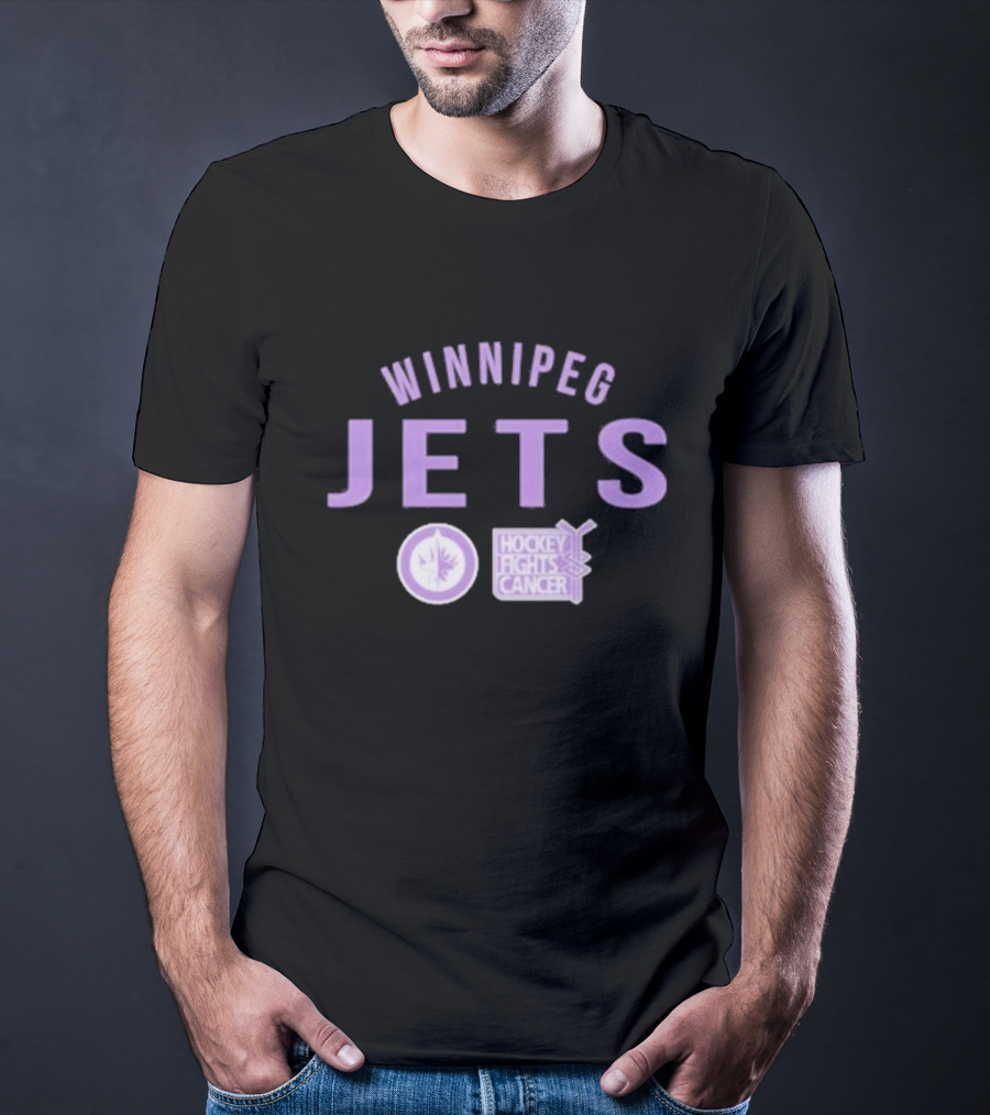 Winnipeg Jets Hockey Fights Cancer Richmond Resilient T-Shirt