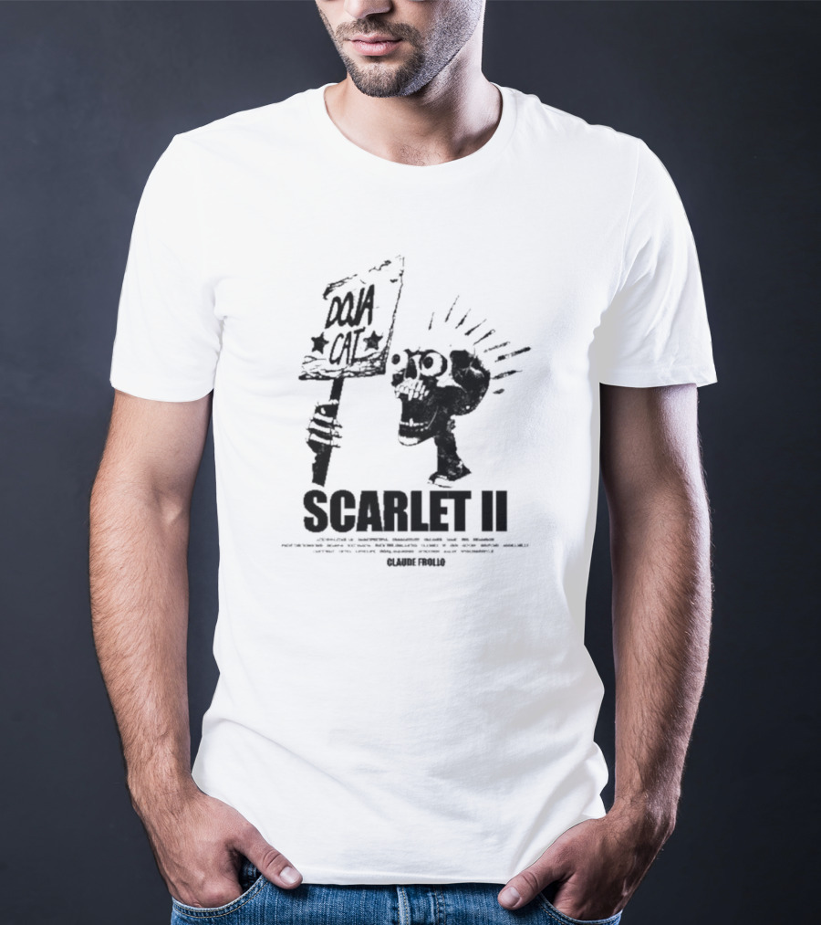 Doja Cat Scarlet II Claude Frollo Skull T-Shirt