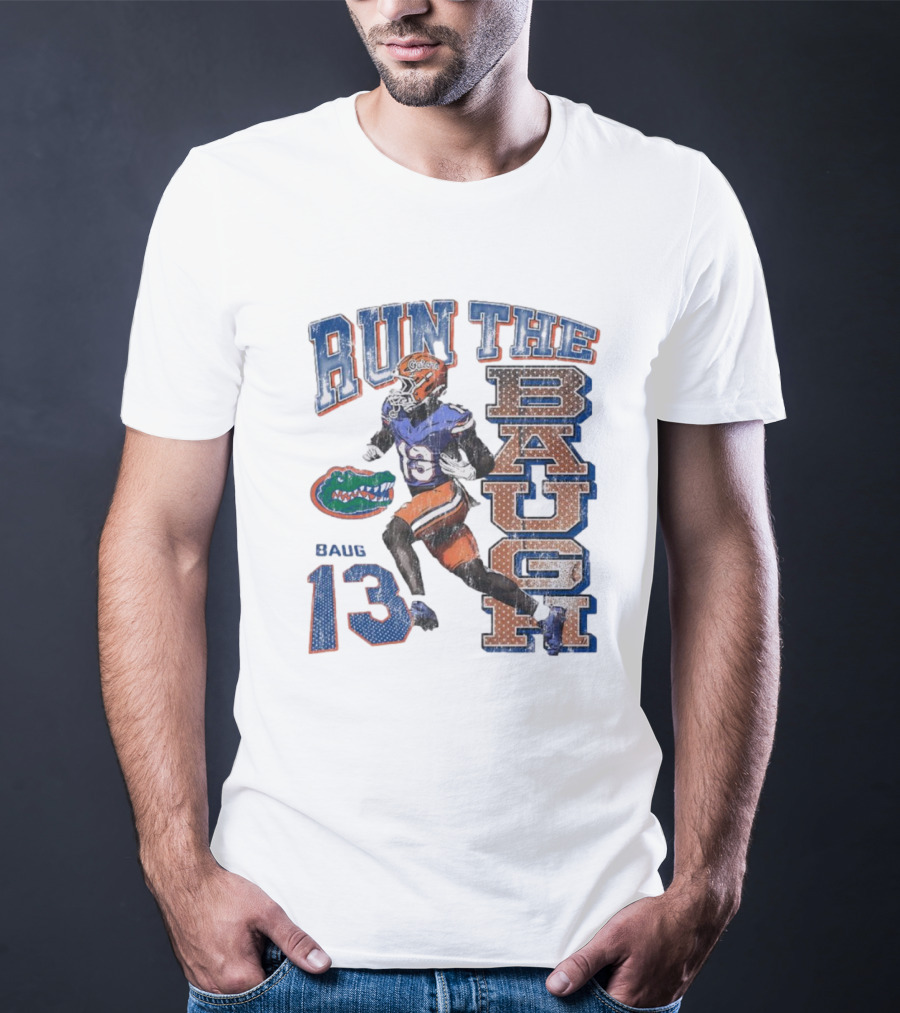Run The Baugh Florida Gators Baug 13 Vintage T-Shirt