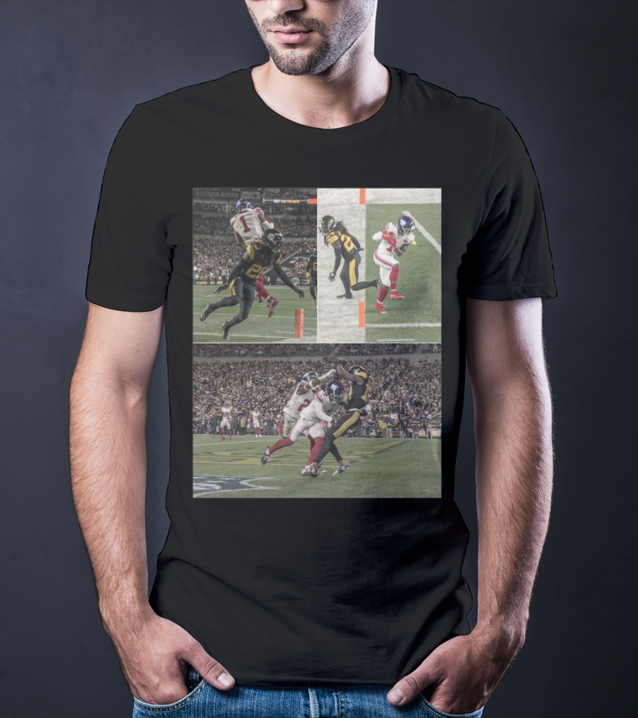 Malik Nabers George Pickens Both Close Scoring Touchdowns Football Moments T-Shirt