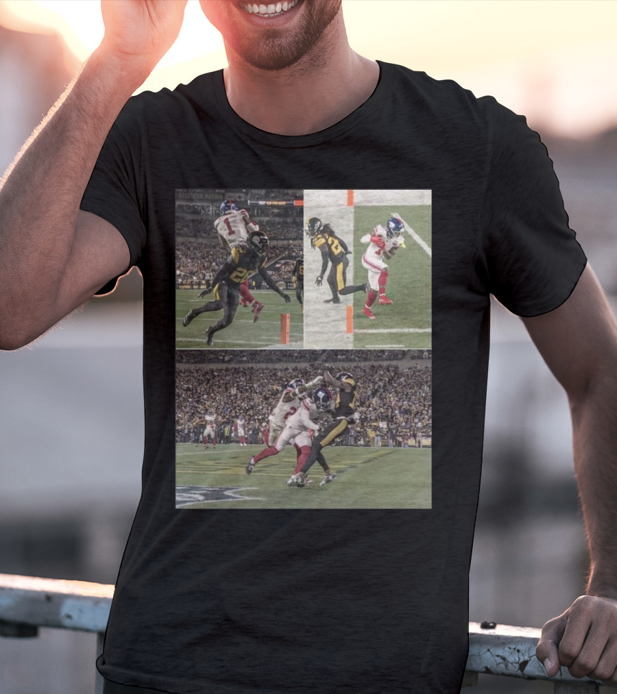 Malik Nabers George Pickens Both Close Scoring Touchdowns Football Moments T-Shirt