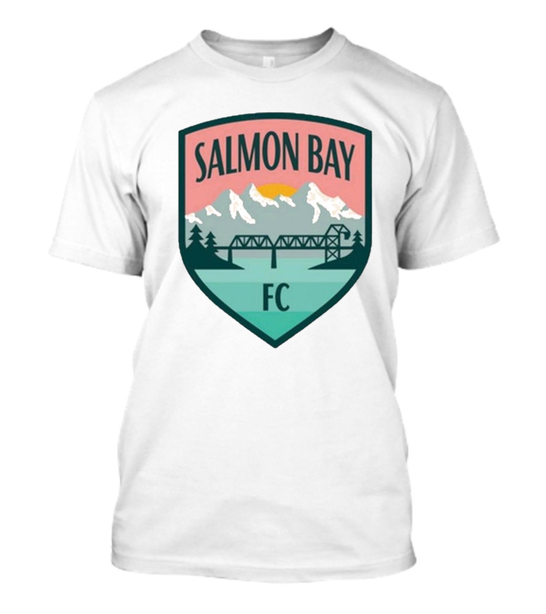 Ballard FC Salmon Bay FC Salmon Bay Mountain Bridge Vintage T-Shirt