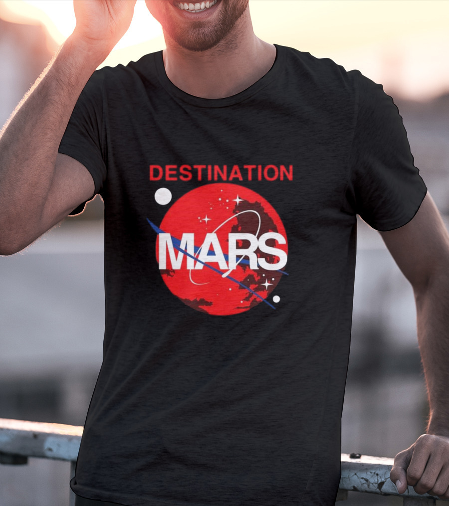 Buzz Aldrin Destination Mars NASA Space Exploration T-Shirt