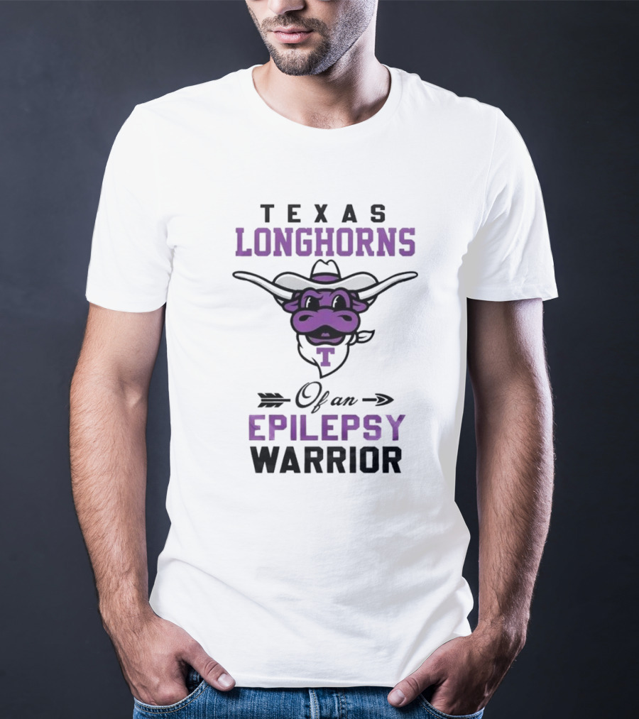 Texas Longhorns Epilepsy Warrior Cow Mascot T-Shirt