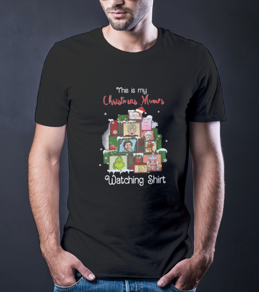 This Is My Christmas Movies Watching Shirt Home Alone Grinch Elf T-Shirt