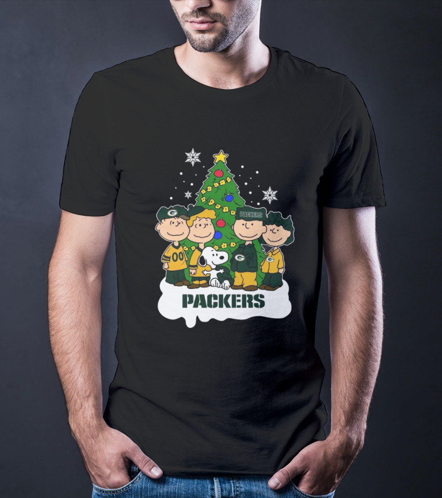 Snoopy The Peanuts Packers NFL Christmas T-Shirt