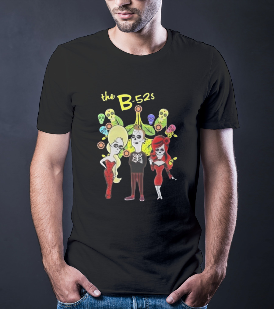 The B-52s Day Of The Dead Inspired Chicago Tour T-Shirt