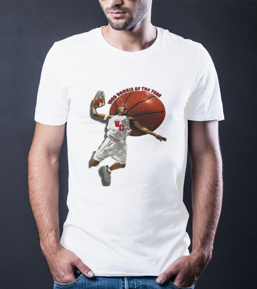 1999 Rookie Of The Year VC Toronto Raptors NBA Signature Vince Carter T-Shirt