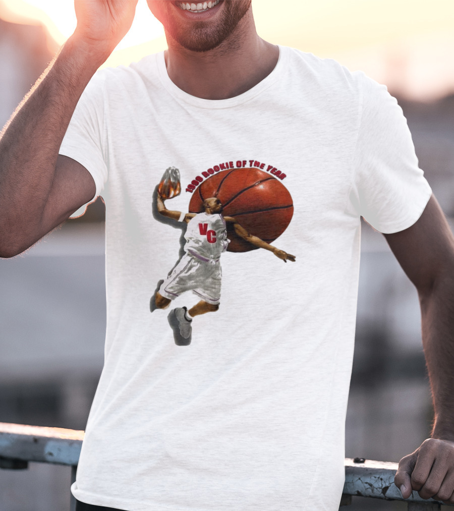 1999 Rookie Of The Year VC Toronto Raptors NBA Signature Vince Carter T-Shirt