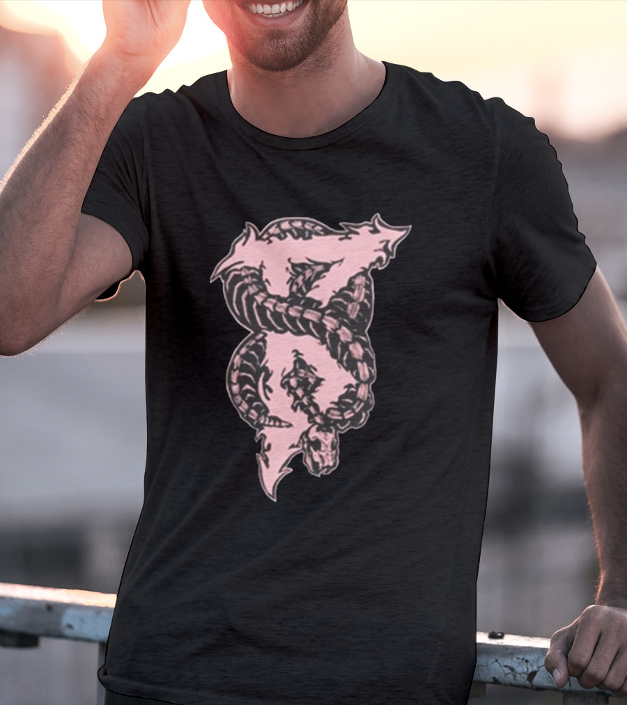 Beartooth Band Merch Metal Snake Pink T-Shirt