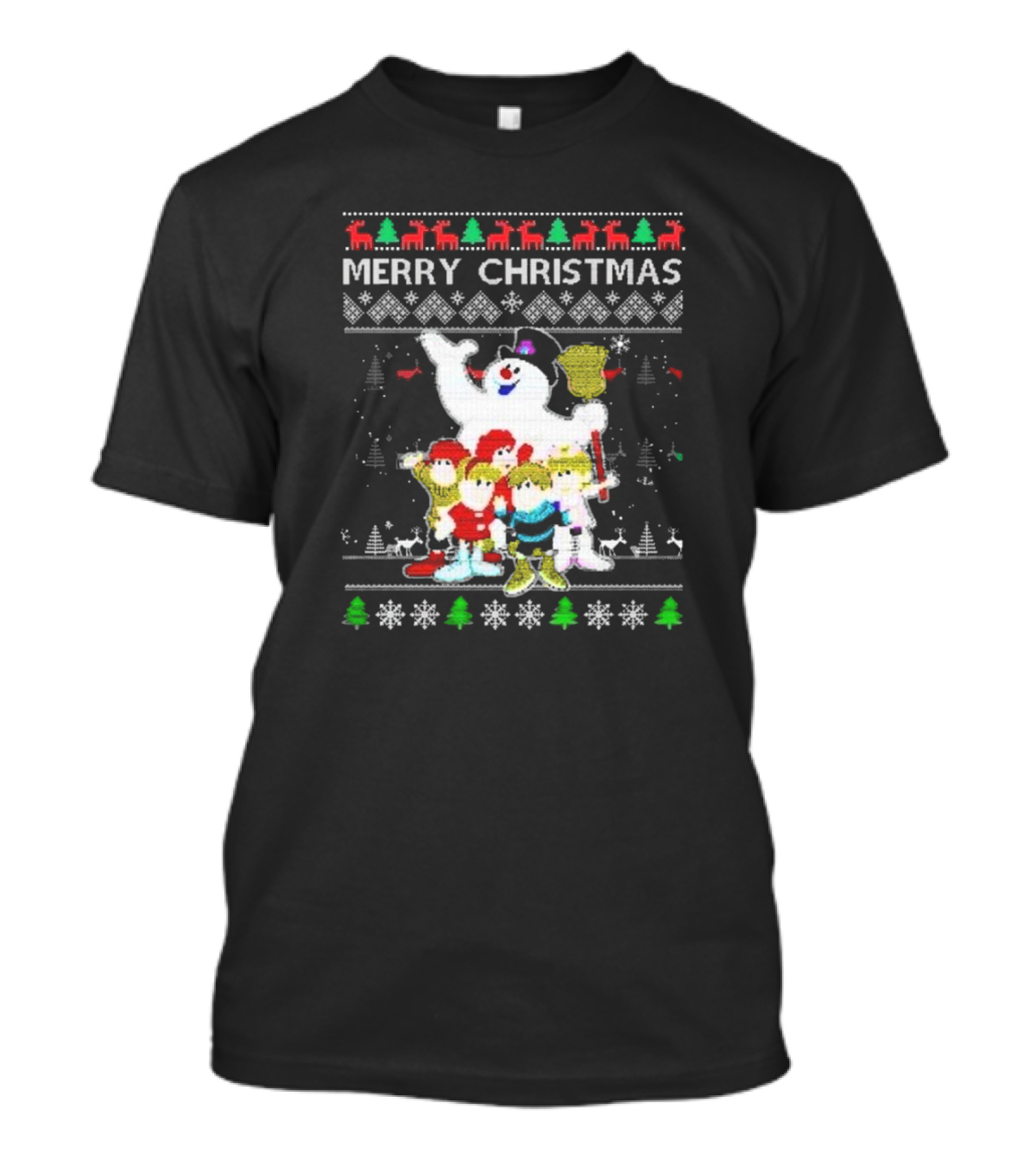 Merry Christmas Ugly Movie Cartoon Frosty The Snowman T-Shirt
