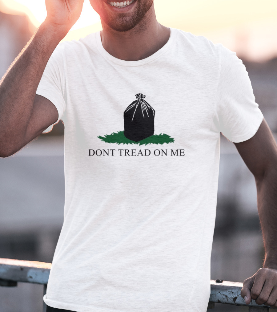Garbage Bag Dont Tread On Me Iconic T-Shirt