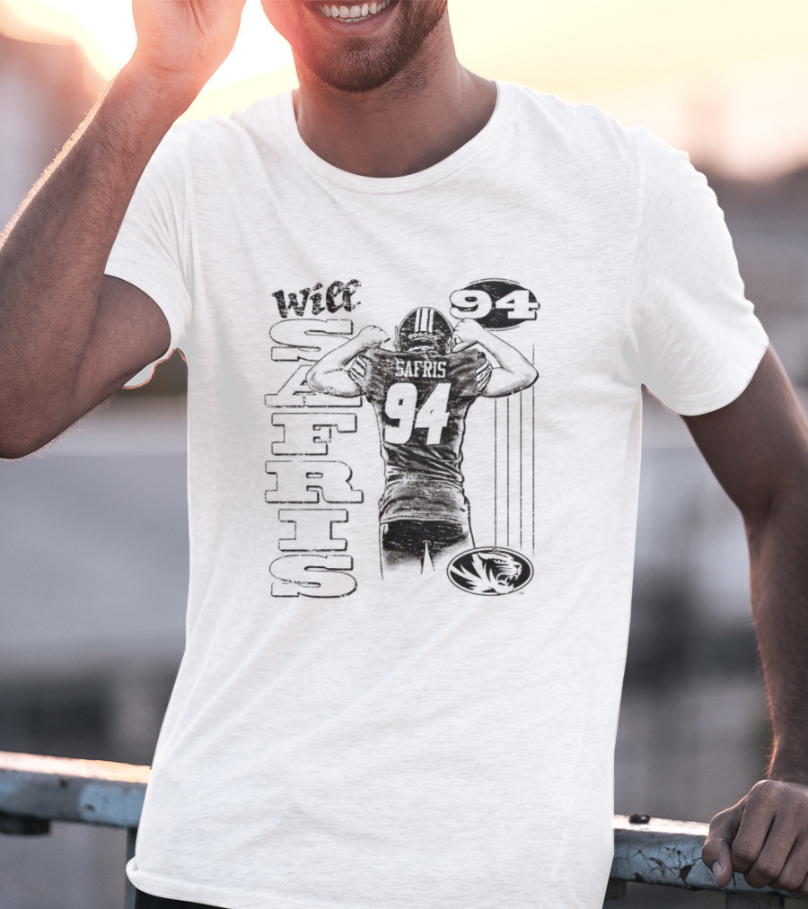 Will Safris 94 Missouri Tigers Football Player T-Shirt