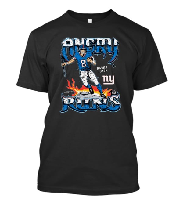 Angry Runs Daniel Jones New York Giants NFL T-Shirt
