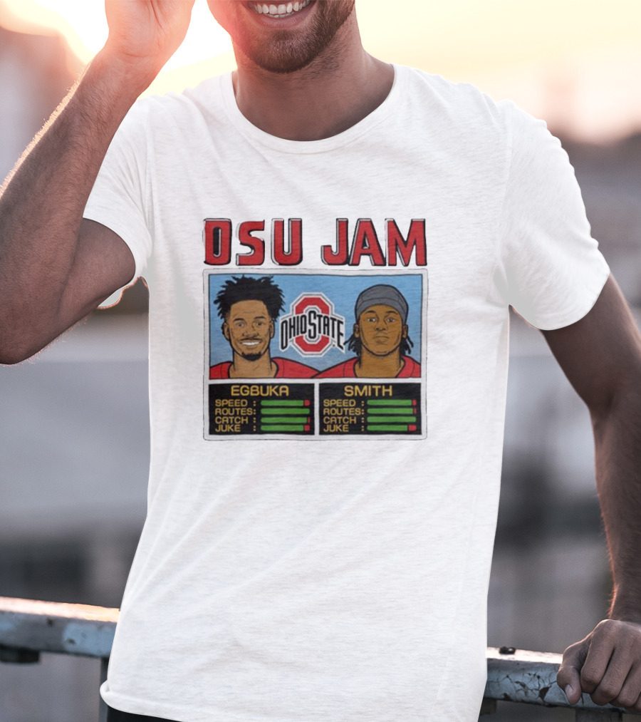 OSU Jam Egbuka Smith Ohio State Football Speed Routes Catch Juke T-Shirt