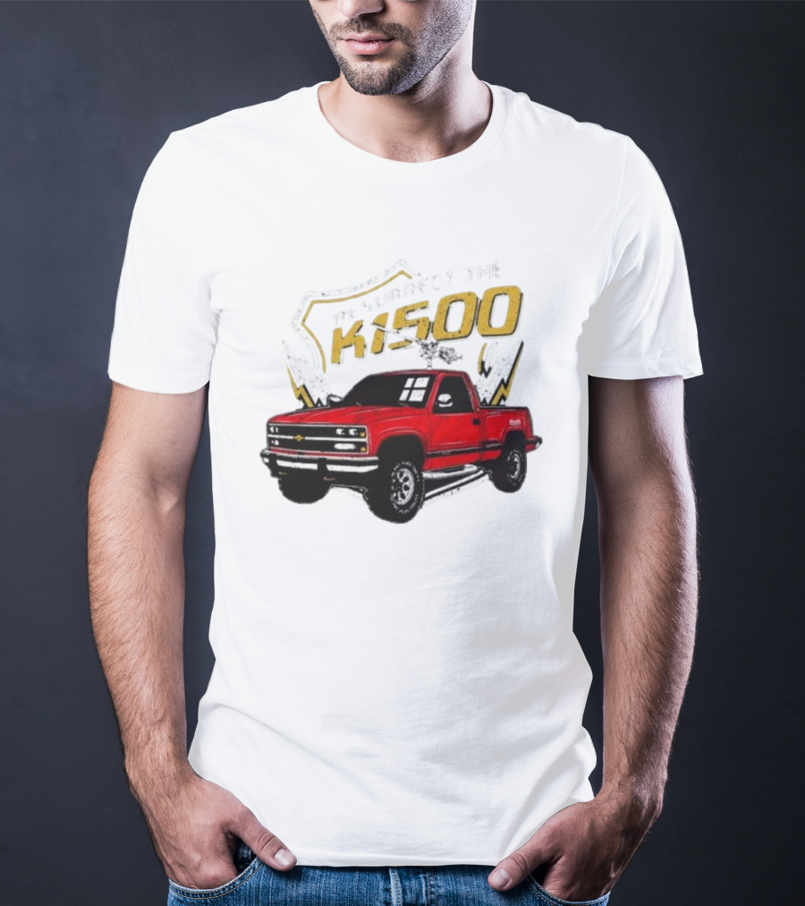 Resurrect The K1500 Fat Electrician Red Chevy Pickup Truck T-Shirt