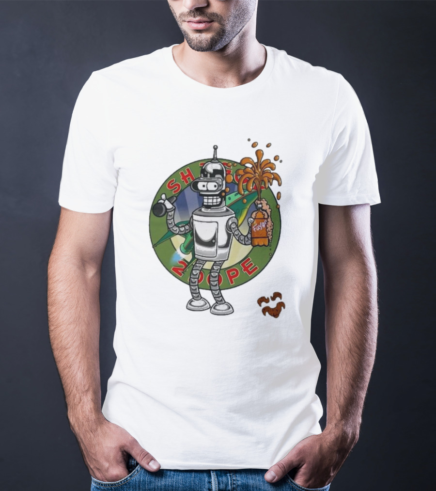 Shaggy Show Bender 2 Dope Futurama Fudge Robot T-Shirt