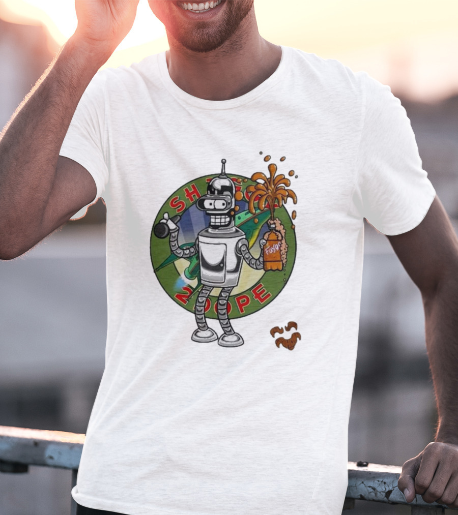 Shaggy Show Bender 2 Dope Futurama Fudge Robot T-Shirt