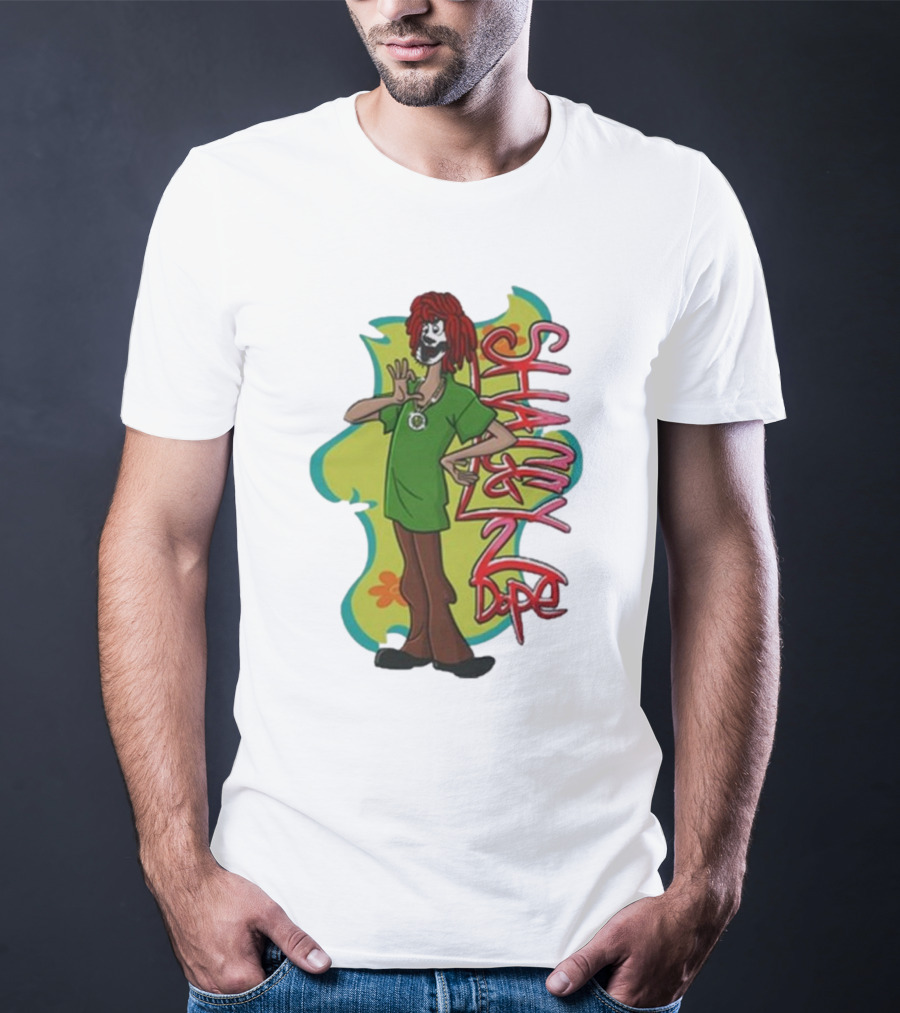 Shaggy 2 Dope Cartoon Character With Green T-Shirt