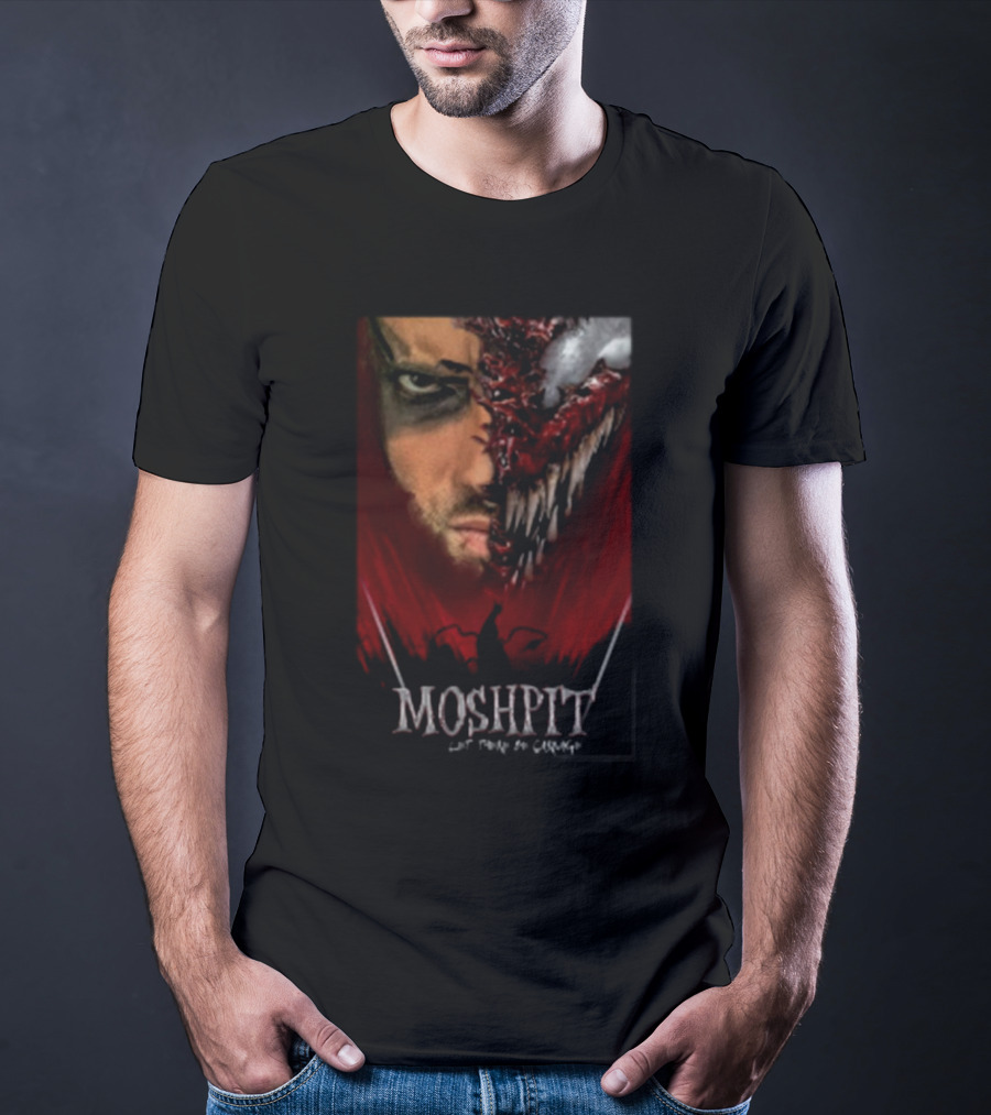 MOSHPIT Let There Be Carnage Half Human Half Monster Face T-Shirt