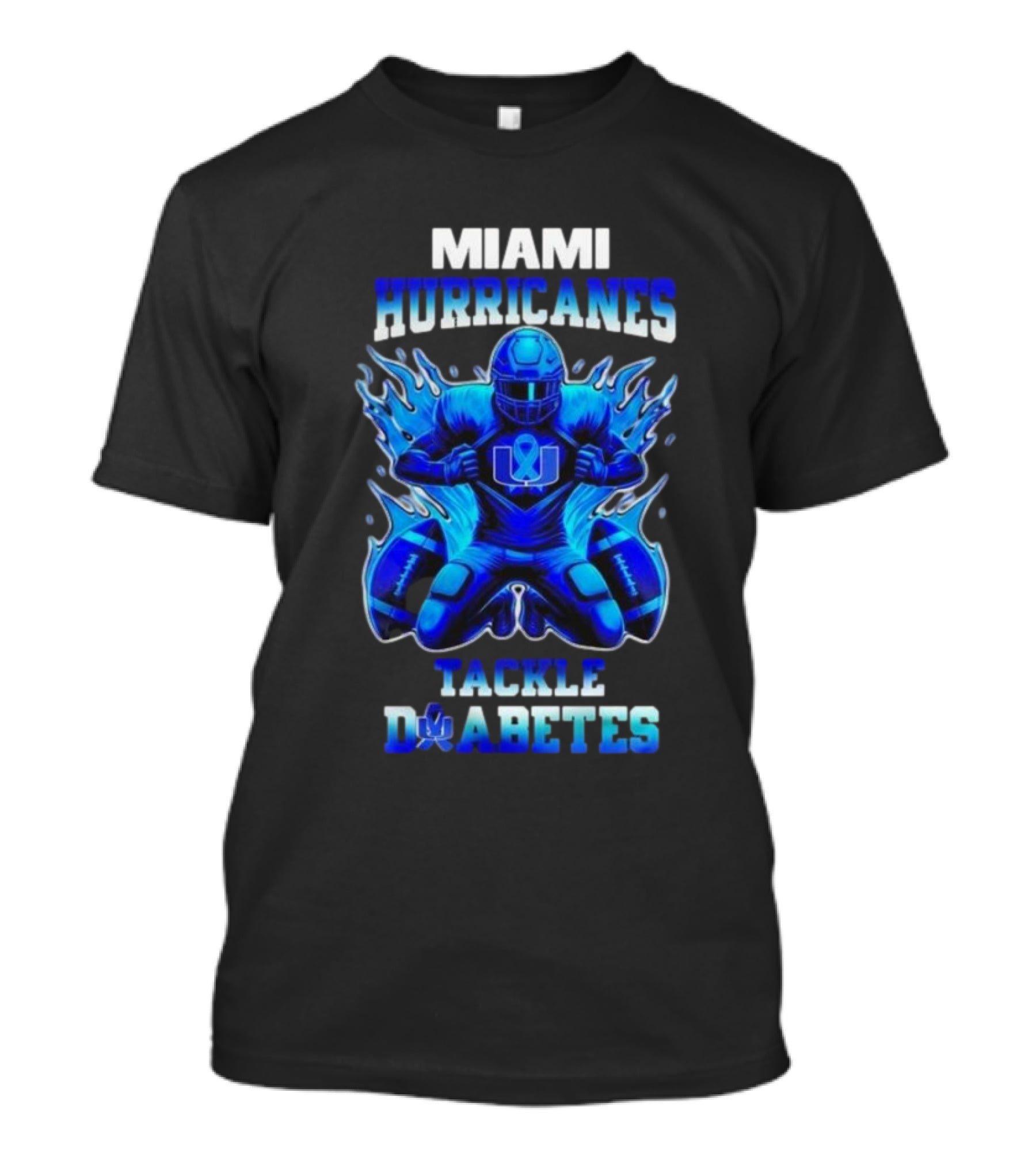 Miami Hurricanes Tackle Diabetes Awareness November T-Shirt