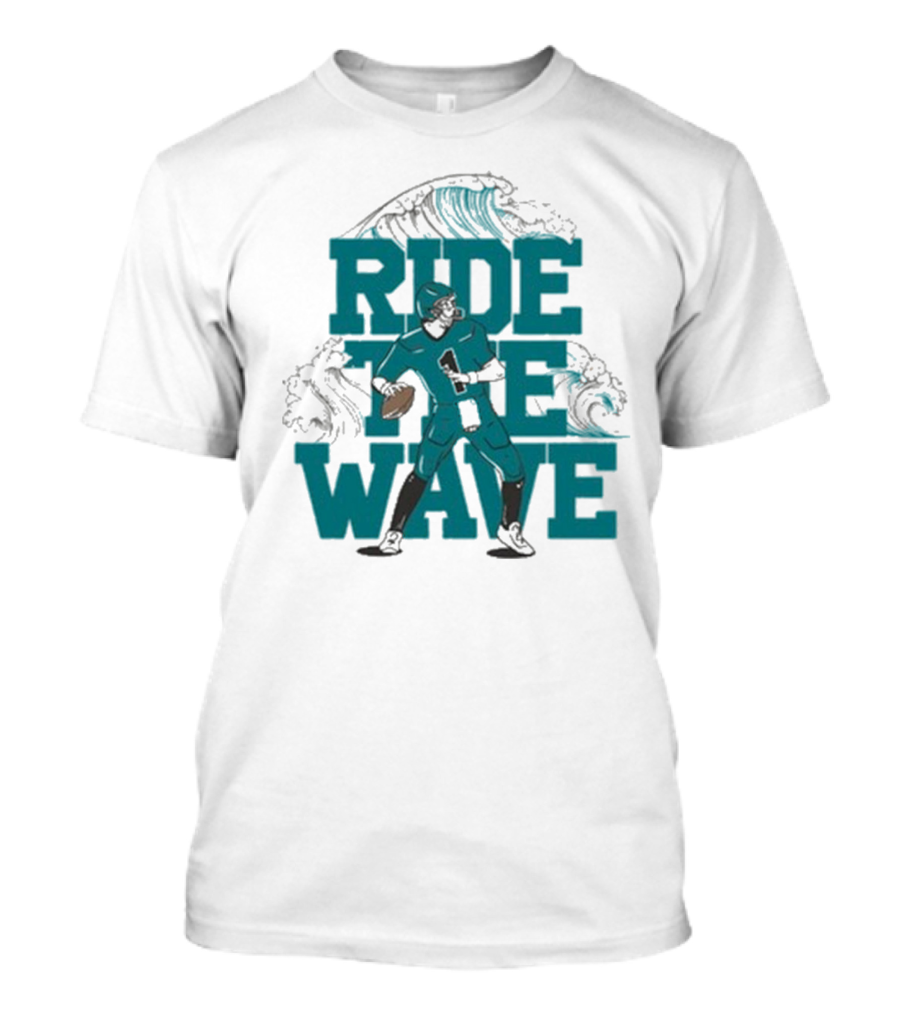 Ride The Wave Coastal Carolina University Football Quarterback Wave T-Shirt