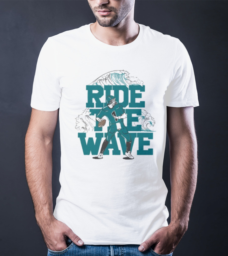 Ride The Wave Coastal Carolina University Football Quarterback Wave T-Shirt
