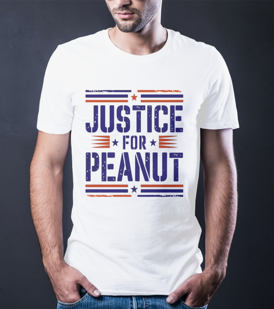 Justice For Peanut Vintage Squirrel Funny T-Shirt