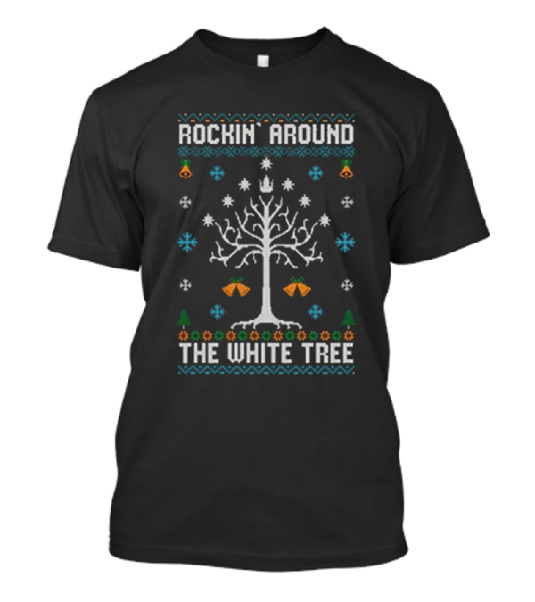 Rockin’ Around The White Tree Christmas T-Shirt