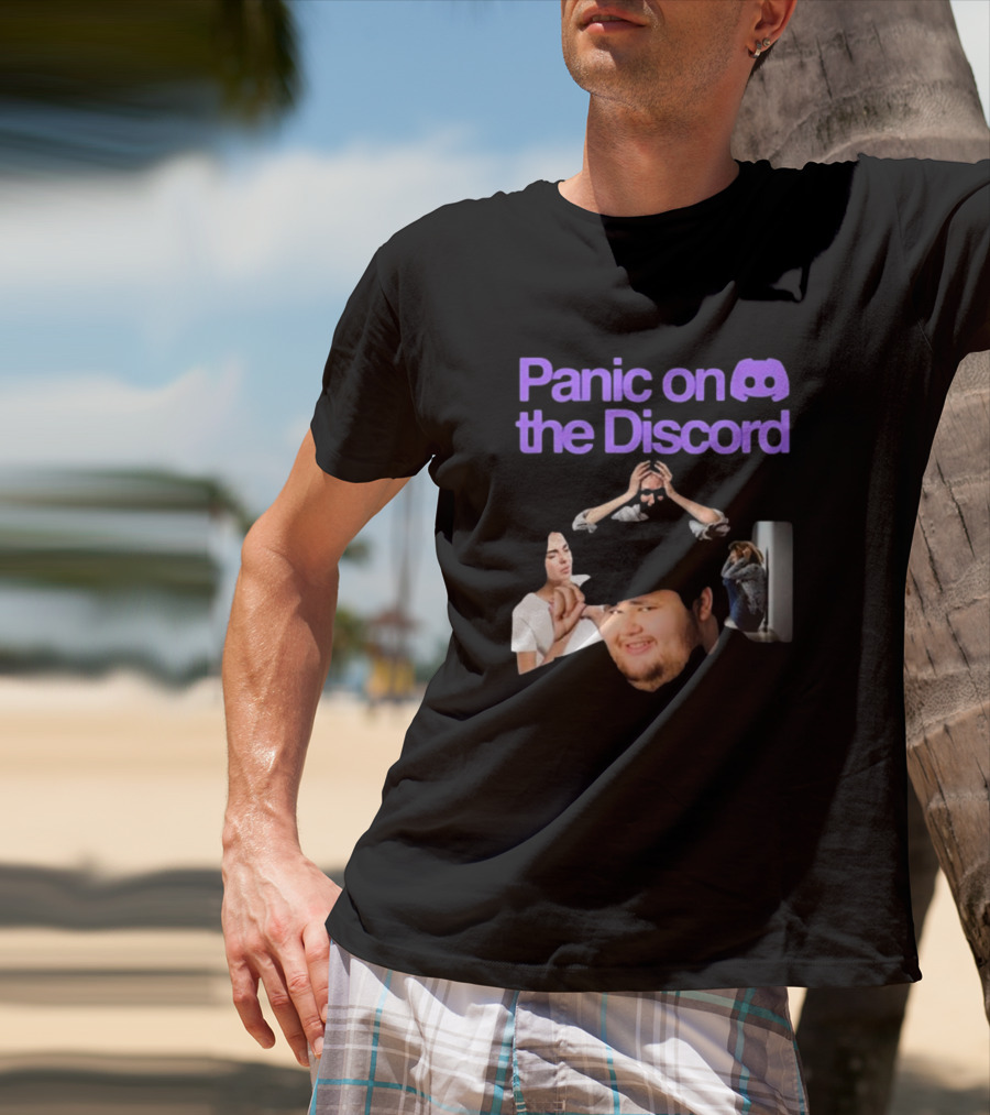 Panic On The Discord Meme Reaction Faces T-Shirt