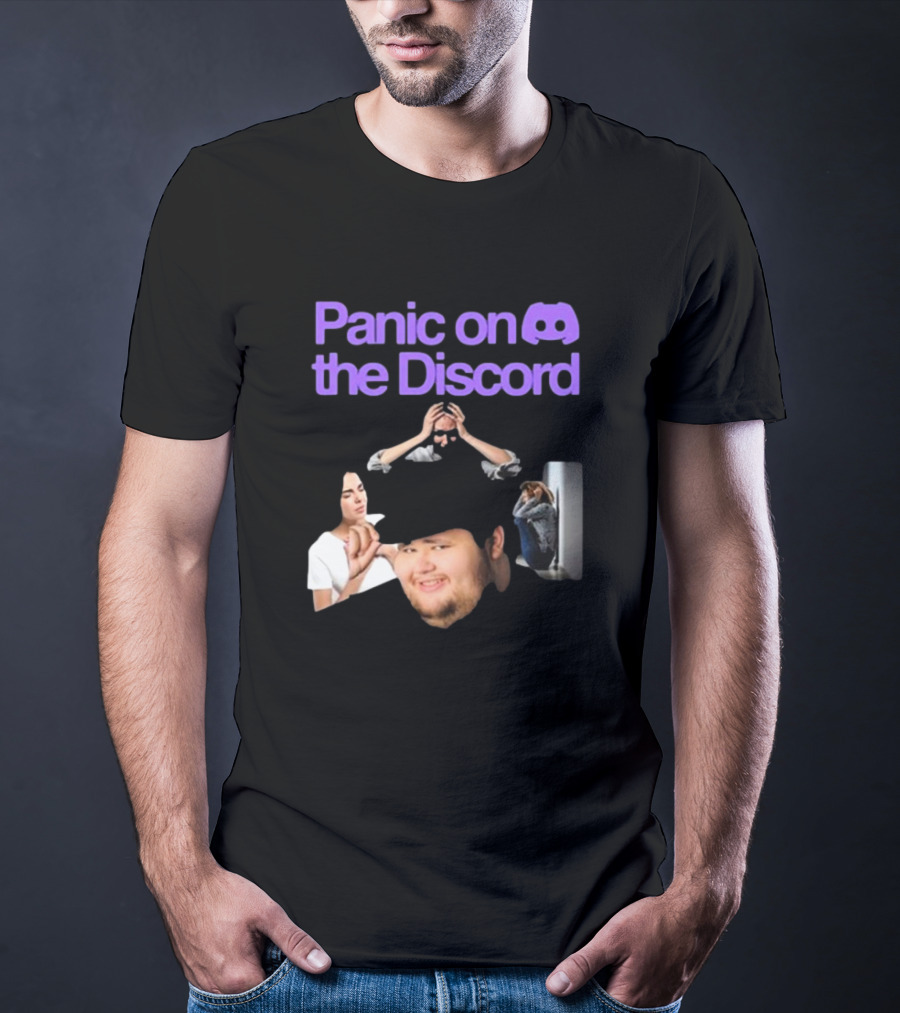 Panic On The Discord Meme Reaction Faces T-Shirt