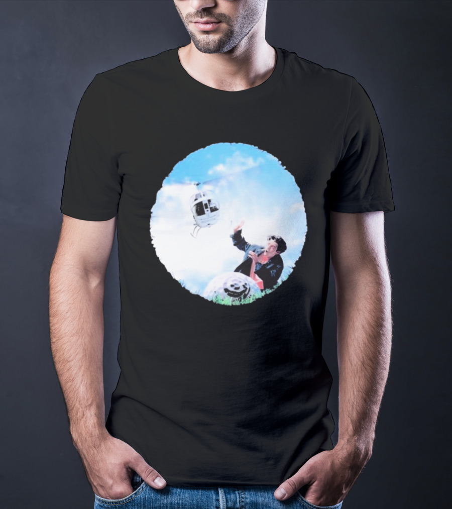All But 6 Records Helicopter Happy Hunting T-Shirt