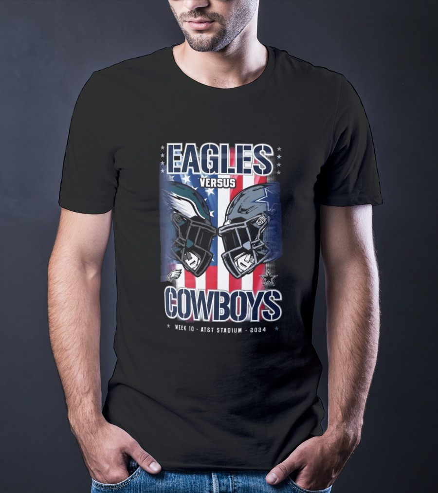 Eagles Versus Cowboys Week 10 AT&T Stadium T-Shirt
