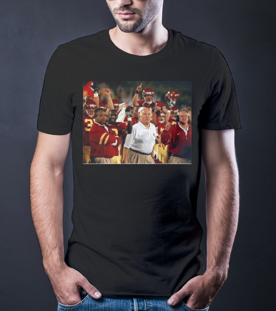 Rip Coach John Robinson Fight On Forever USC Trojans Football Team Victory Celebrations T-Shirt