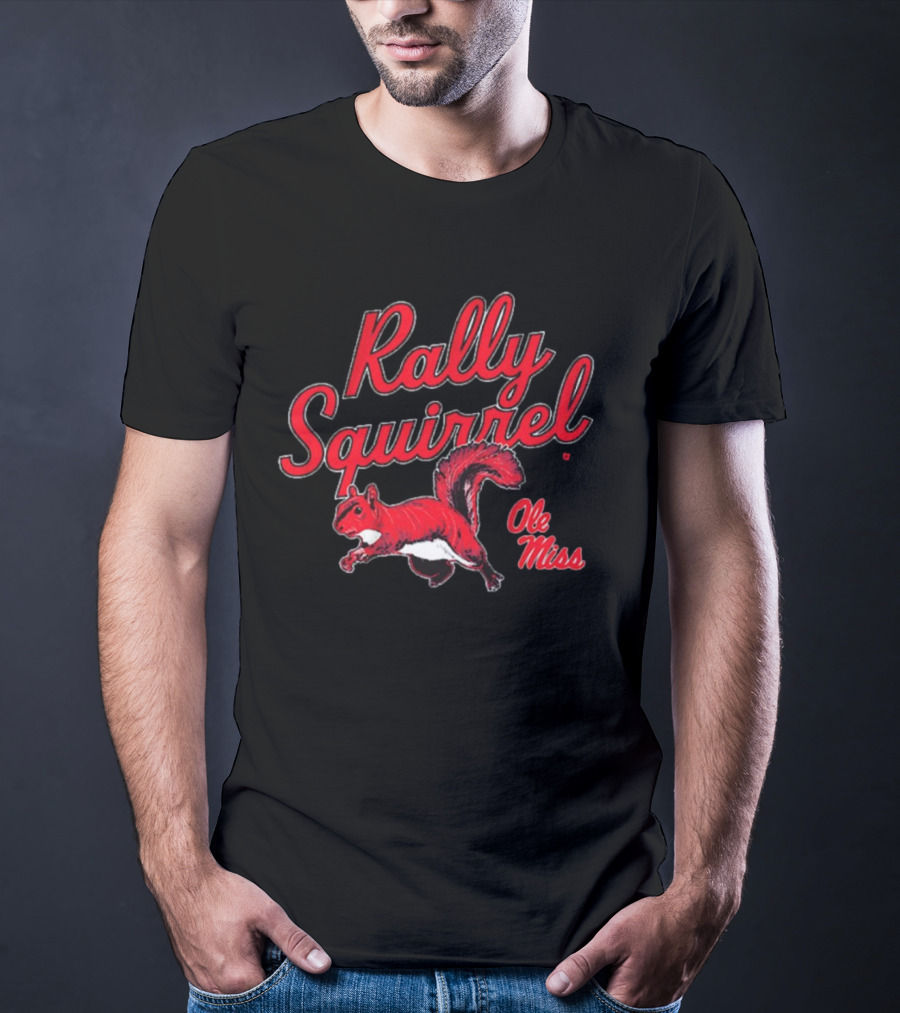 Rally Squirrel Ole Miss Rebels T-Shirt