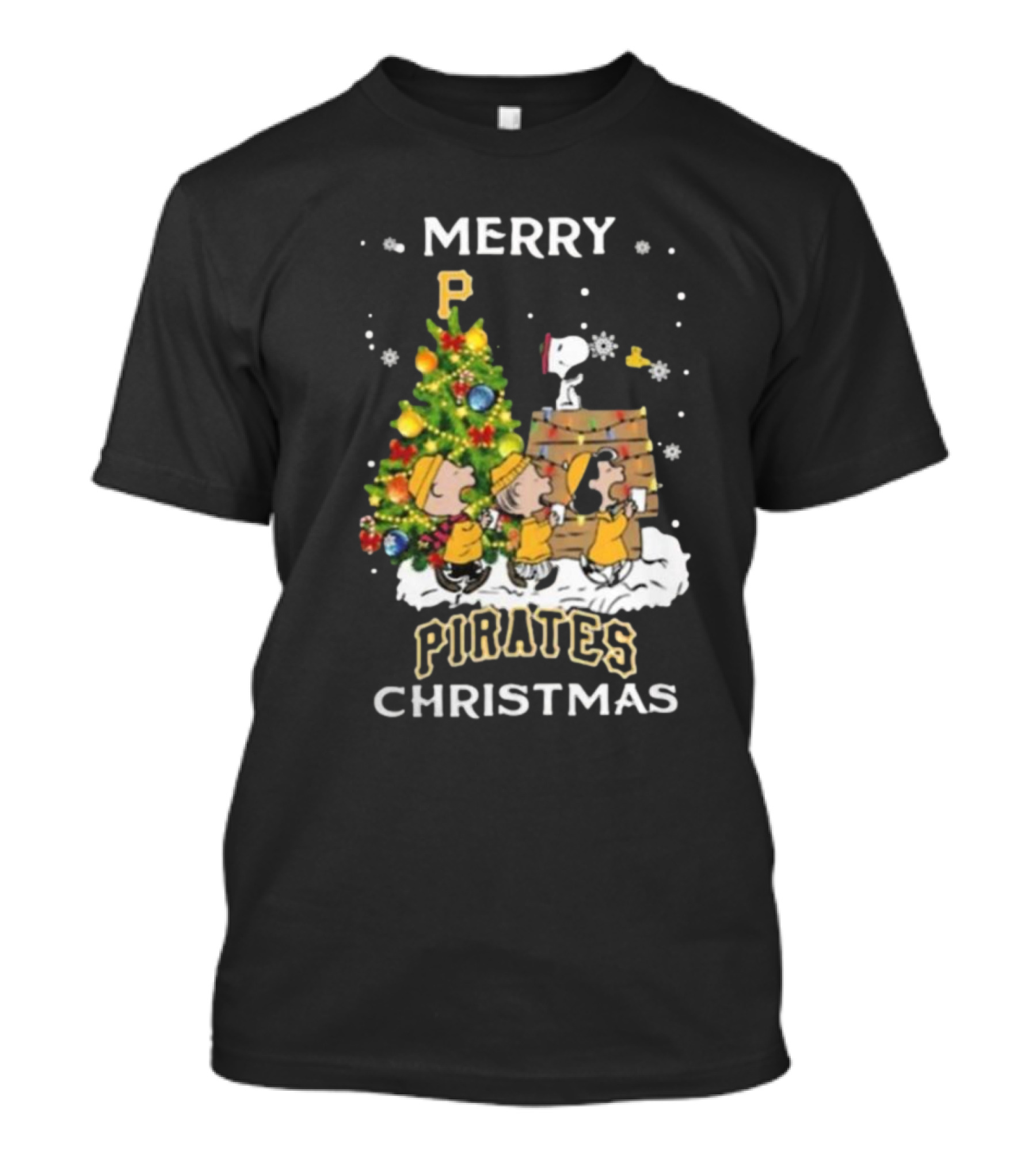 Pittsburgh Pirates X Snoopy Merry Pirates Christmas T-Shirt