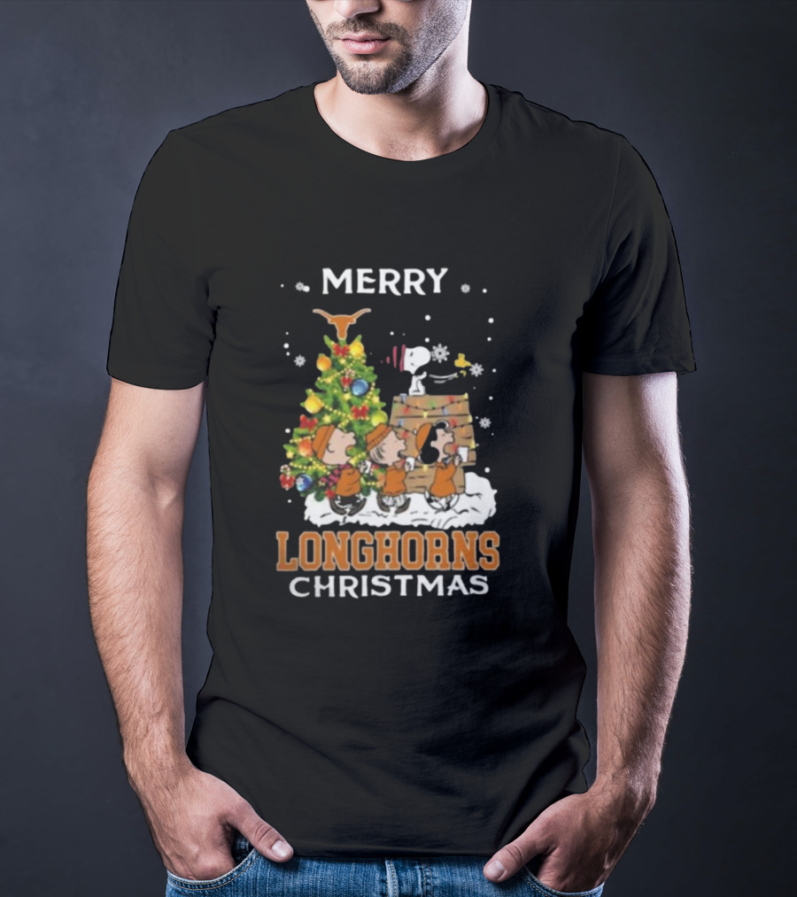 Texas Longhorns Snoopy Christmas T-Shirt
