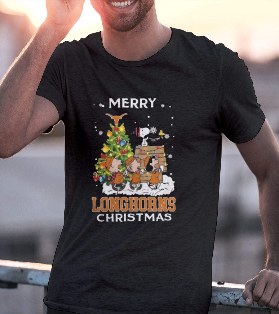 Texas Longhorns Snoopy Christmas T-Shirt