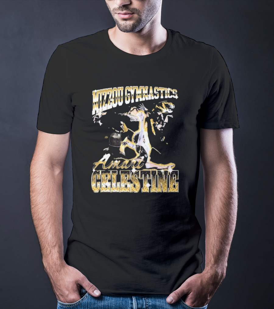Mizzou Gymnastics Amari Celestine Throwback 90s T-Shirt