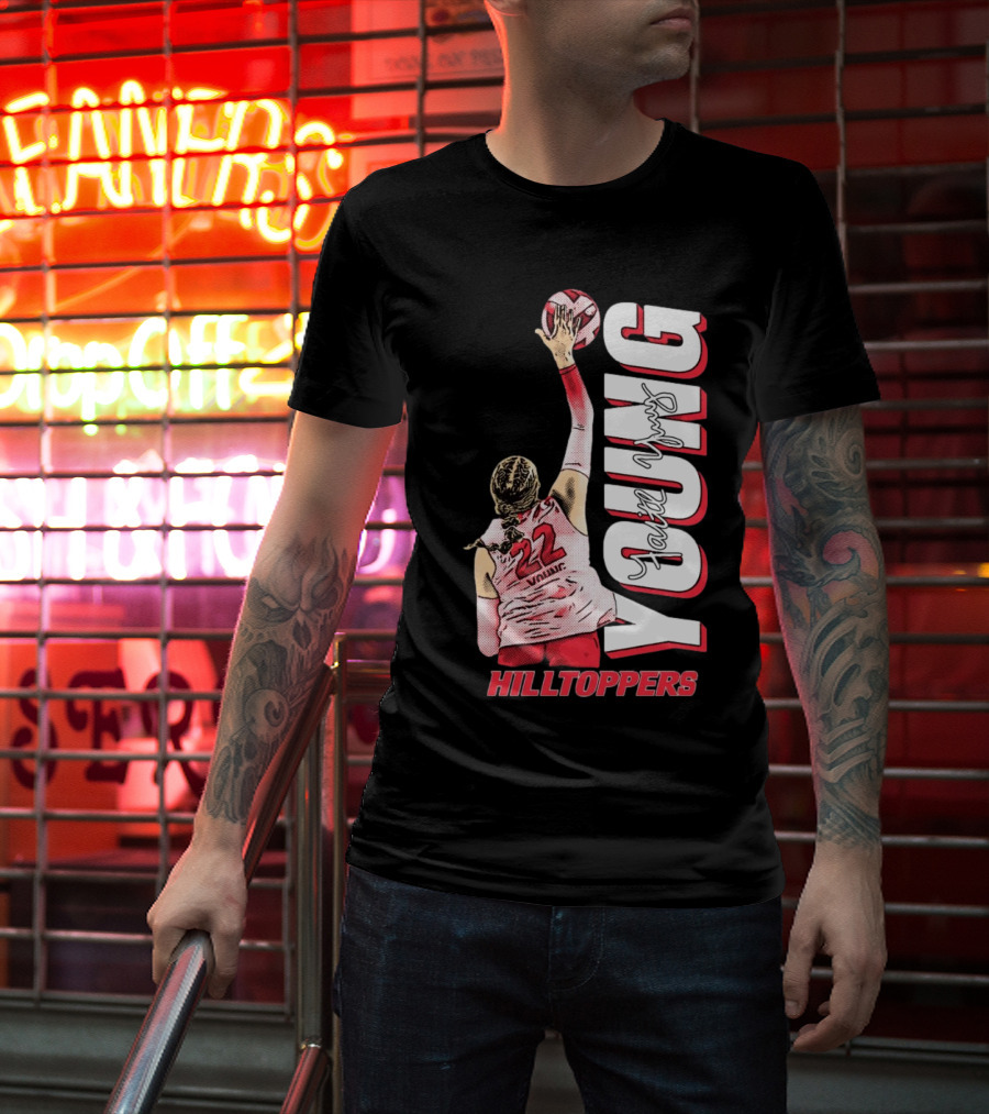 Faith Young Hilltoppers WKU Volleyball 22 Signature T-Shirt