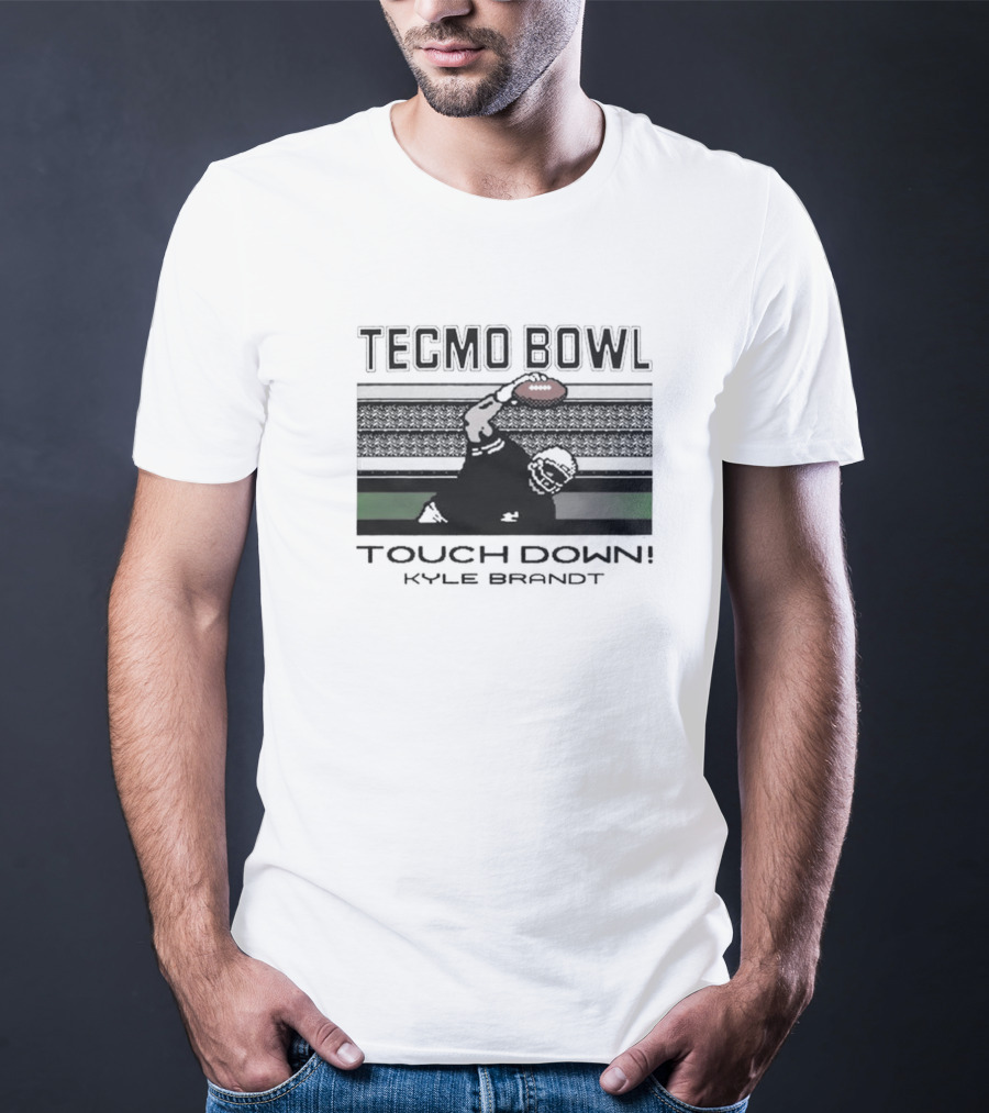Tecmo Bowl Touchdown Kyle Brandt NFL T-Shirt