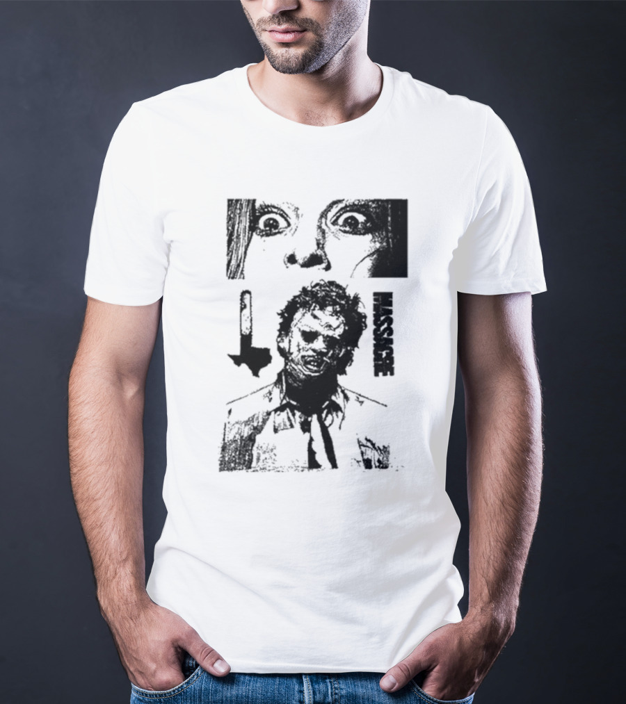 San Antonio Sharpist Texas Chainsaw Massacre Face Horror T-Shirt