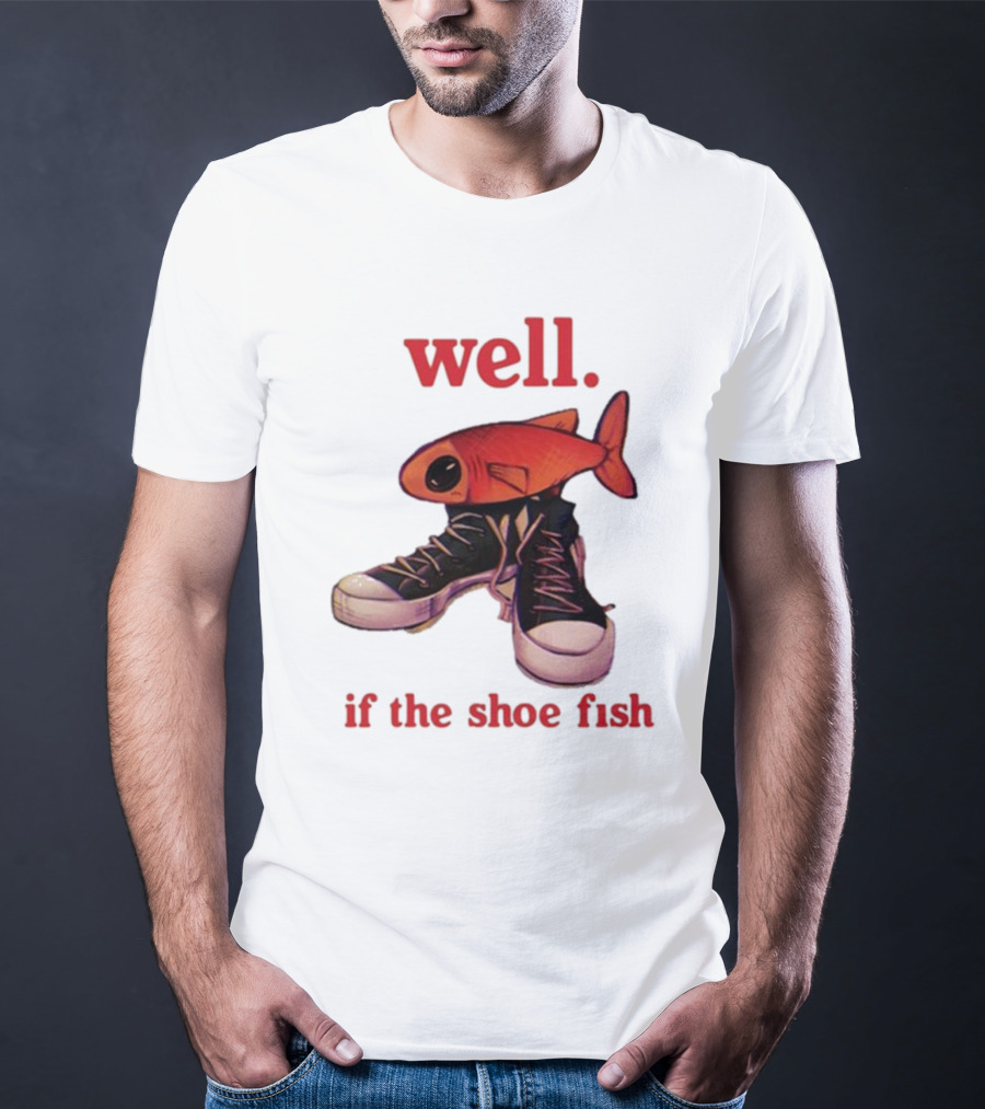 Well If The Shoe Fish, Converse Sneakers And Orange Fish T-Shirt