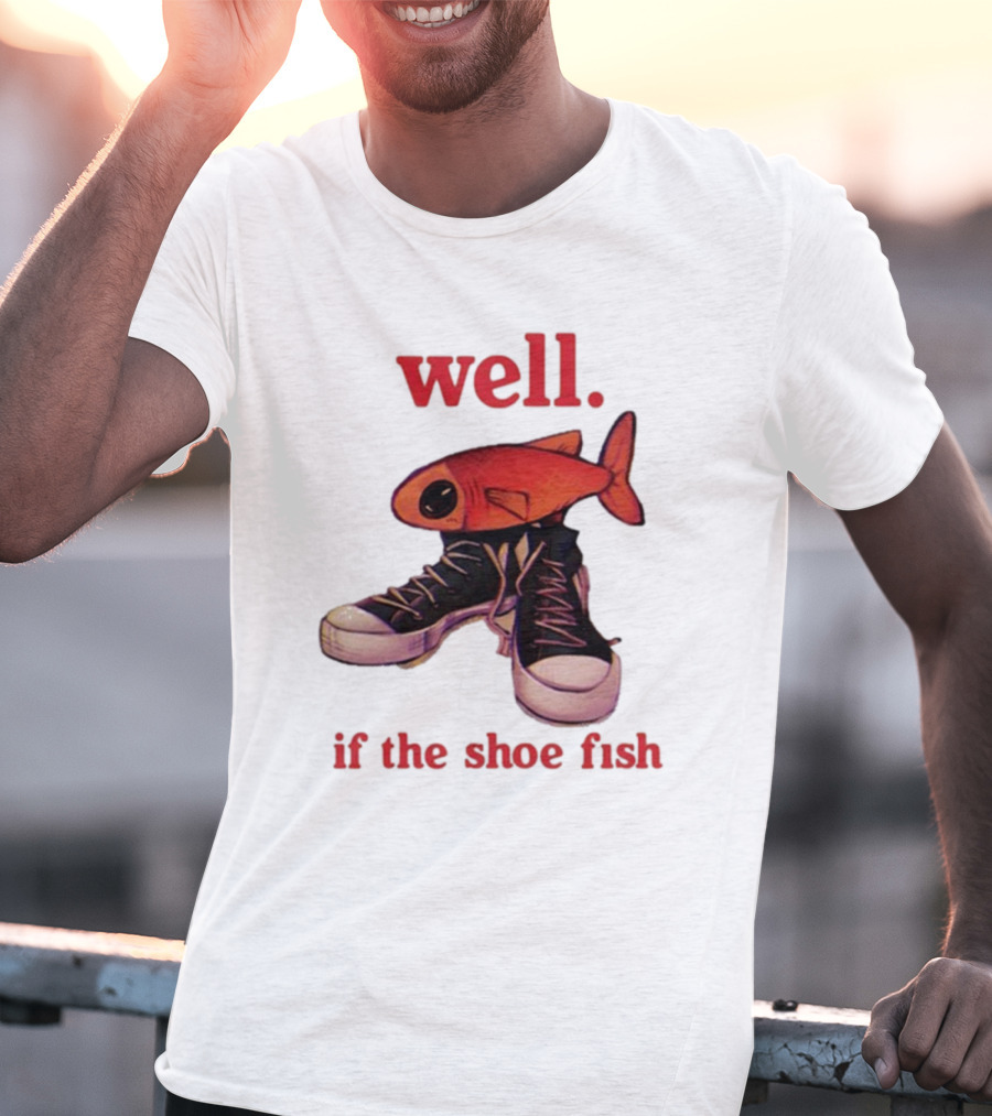 Well If The Shoe Fish, Converse Sneakers And Orange Fish T-Shirt